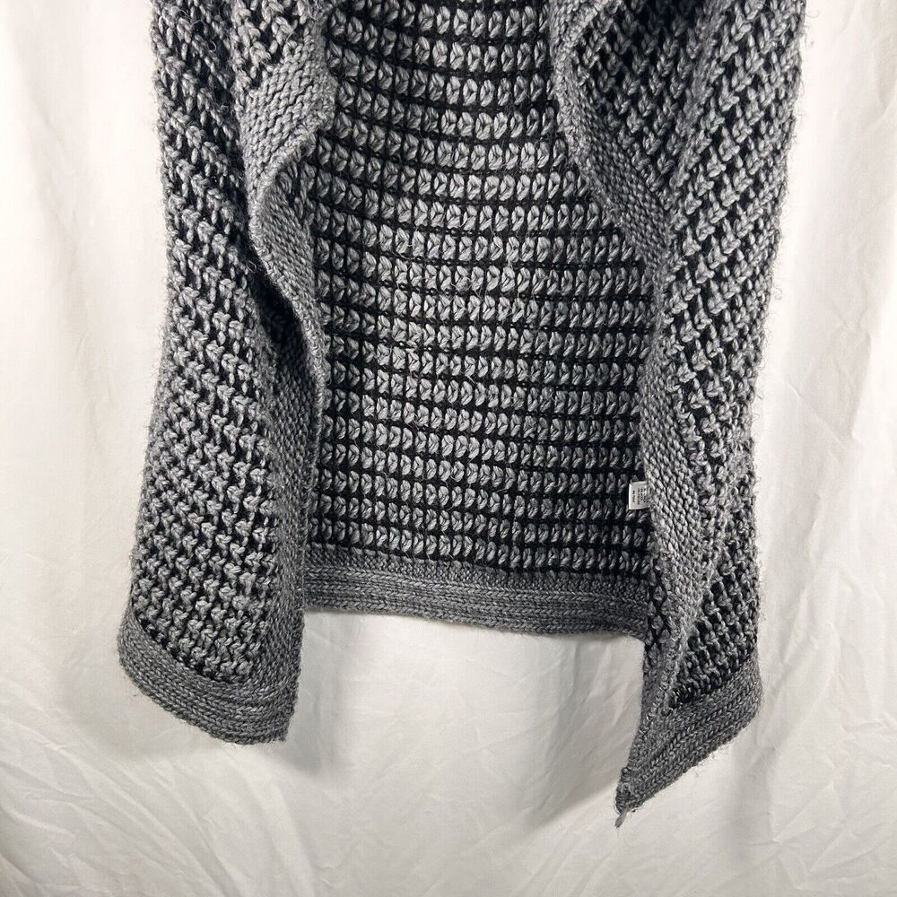 Berretti Cardigan Women's Large Grey Knit Sleeveless Wool Blend Open Front - Picture 3 of 9